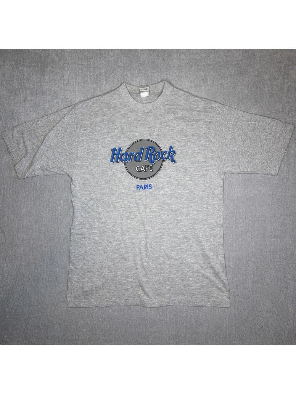 Vintage 90s Hard Rock Cafe Paris France Shirt Large HEAVY